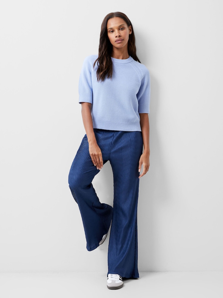 French Connection Blue Scarlette Trousers - Image 1 of 5 French Connection Blue Scarlette Trousers - Image 1 of 5