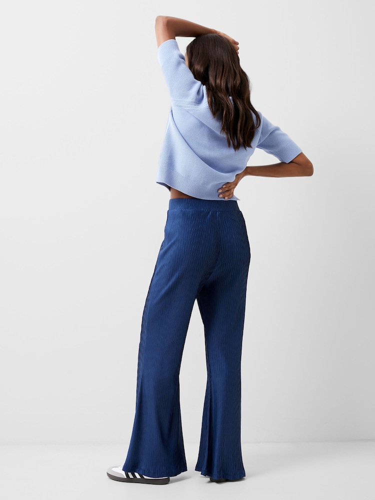 French Connection Blue Scarlette Trousers - Image 2 of 5 French Connection Blue Scarlette Trousers - Image 2 of 5