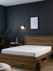 Oak Effect Bronx Wooden Drawer Storage Bed Frame - Image 2 of 6