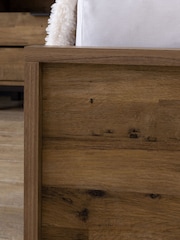 Oak Effect Bronx Wooden Drawer Storage Bed Frame - Image 4 of 6