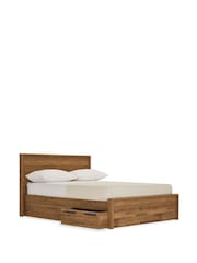 Oak Effect Bronx Wooden Drawer Storage Bed Frame - Image 7 of 8