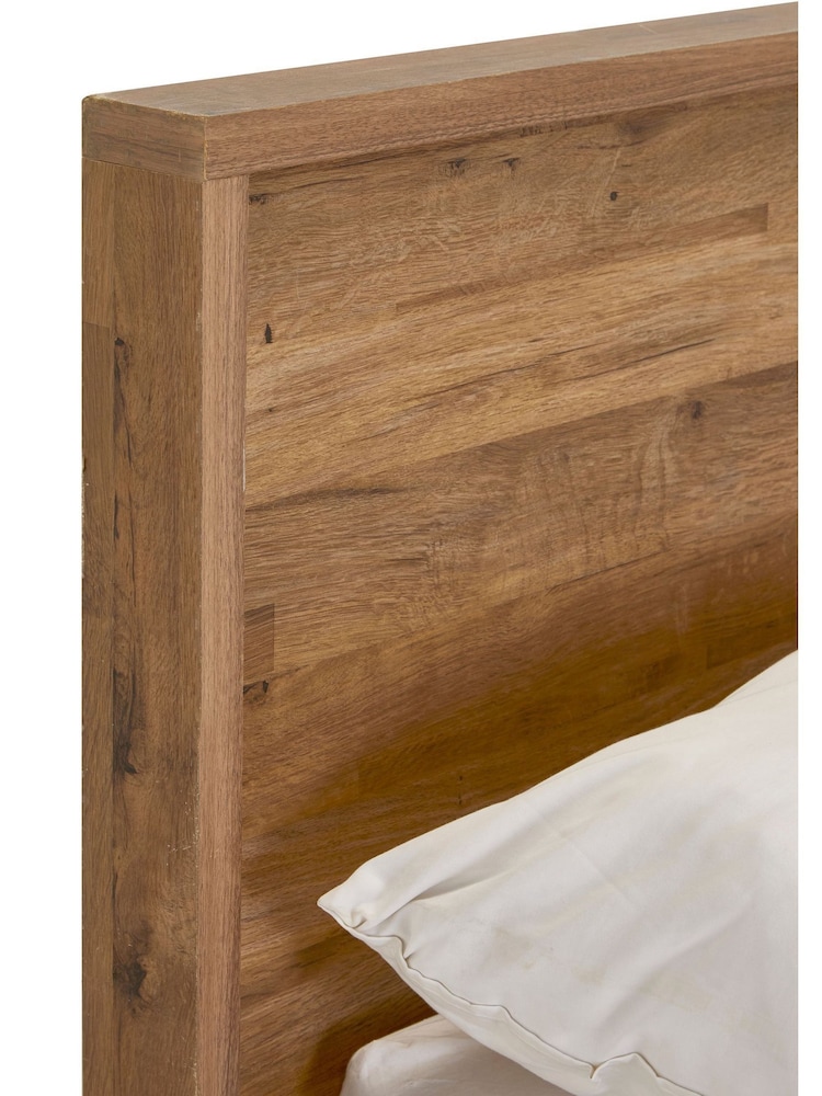 Oak Effect Bronx Wooden Drawer Storage Bed Frame - Image 8 of 8
