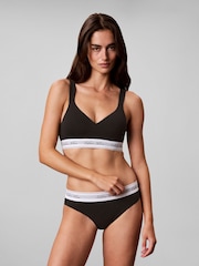 Calvin Klein Black Thong - Icon Cotton Modal - Image 1 of 7