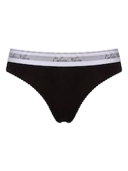 Calvin Klein Black Thong - Icon Cotton Modal - Image 7 of 7