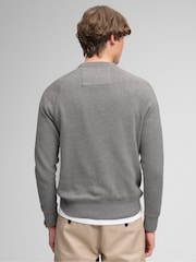 Superdry Light Grey Athletic Felt Applique Crew Neck Sweatshirt - Image 2 of 7