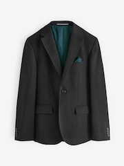 Black Skinny Fit Textured Suit Jacket - Image 6 of 10