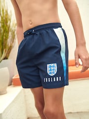 Navy England Football Swim Shorts (3-16yrs) - Image 7 of 9