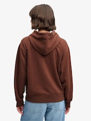 Superdry Brown Vintage Prep Chenille Hoodie - Image 3 of 6