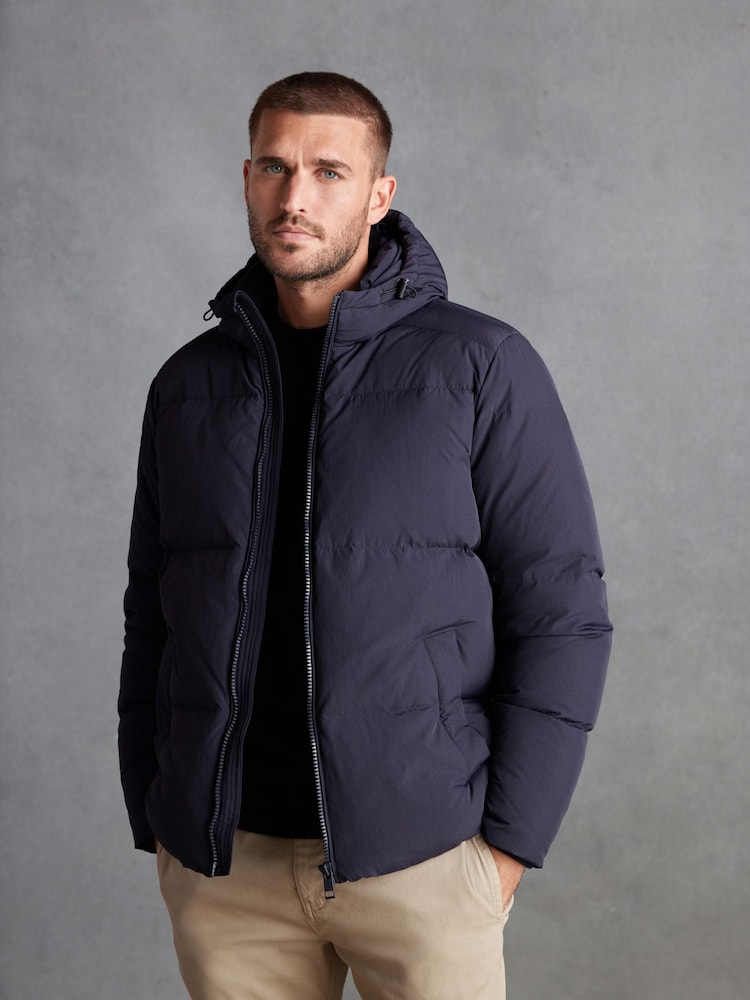Navy Blue Signature Down Puffer Jacket - Image 1 of 11