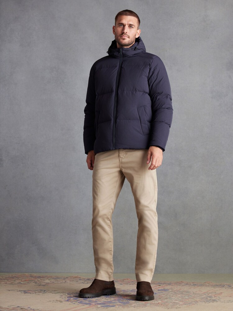 Navy Blue Signature Down Puffer Jacket - Image 2 of 11