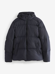 Navy Blue Signature Down Puffer Jacket - Image 7 of 11