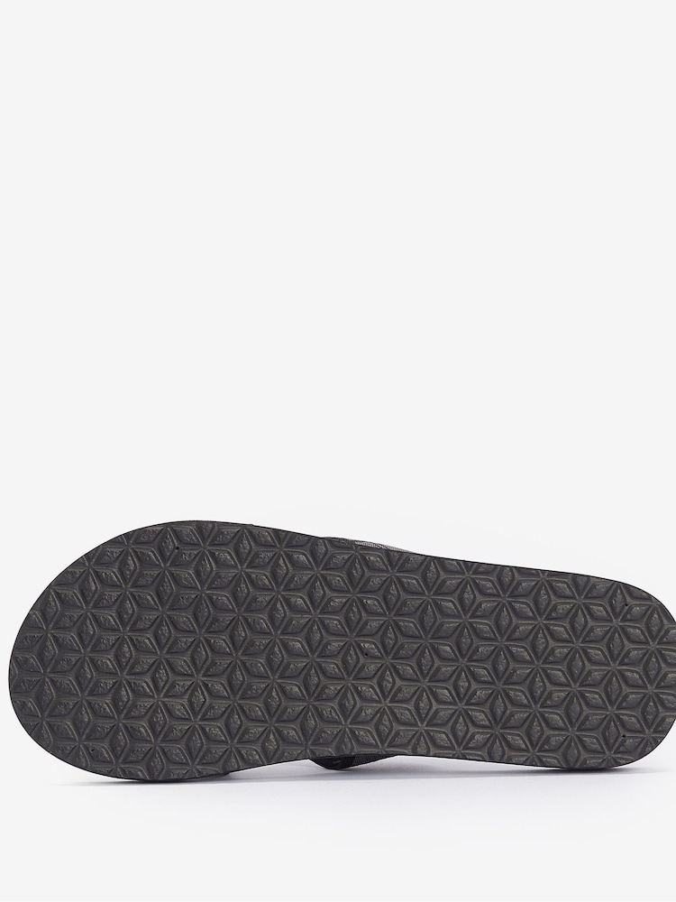 Barbour® Black Tartan Toeman Beach Sandals - Image 4 of 4 Barbour® Black Tartan Toeman Beach Sandals - Image 4 of 4