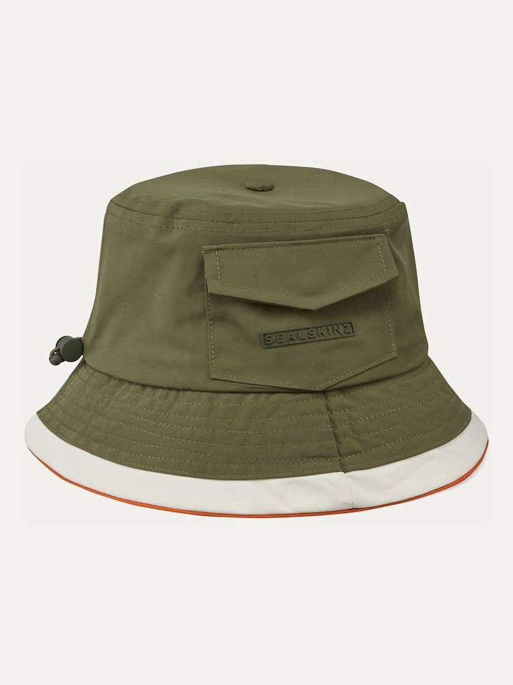 Sealskinz Green Seething Waterproof Lightweight Bucket Hat - Image 2 of 2