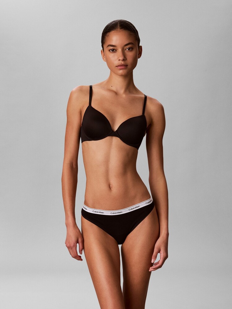 Calvin Klein Black Bikini Briefs 3 Pack - Icon Logo - Image 2 of 5 Calvin Klein Black Bikini Briefs 3 Pack - Icon Logo - Image 2 of 5