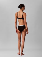 Calvin Klein Black Bikini Briefs 3 Pack - Icon Logo - Image 3 of 5