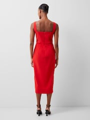 French Connection Echo Crepe Bust Detail Dress - Image 2 of 4