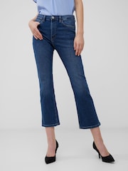 French Connection Blue Stretch Denim BT Cut Ankle Jeans - Image 1 of 4