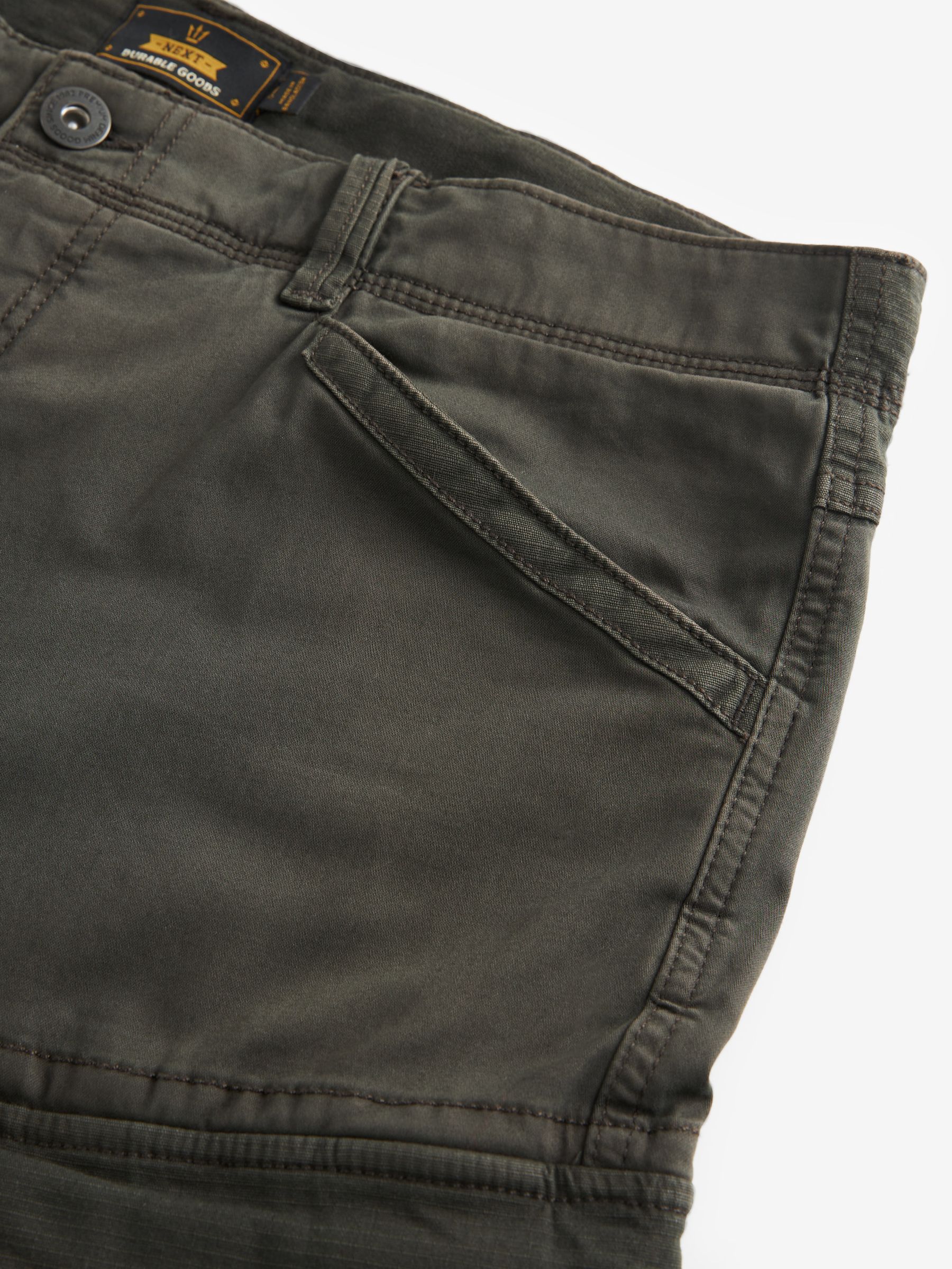 Khaki Green Slim Fit Trousers
