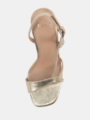 Novo Gold Lola Twist Detail High Sandals - Image 5 of 6