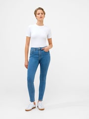 French Connection Blue Soft Stretch Skinny High Rise Jeans - Image 1 of 3