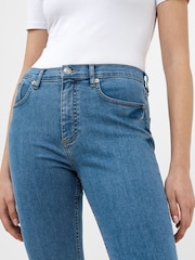French Connection Blue Soft Stretch Skinny High Rise Jeans - Image 3 of 3