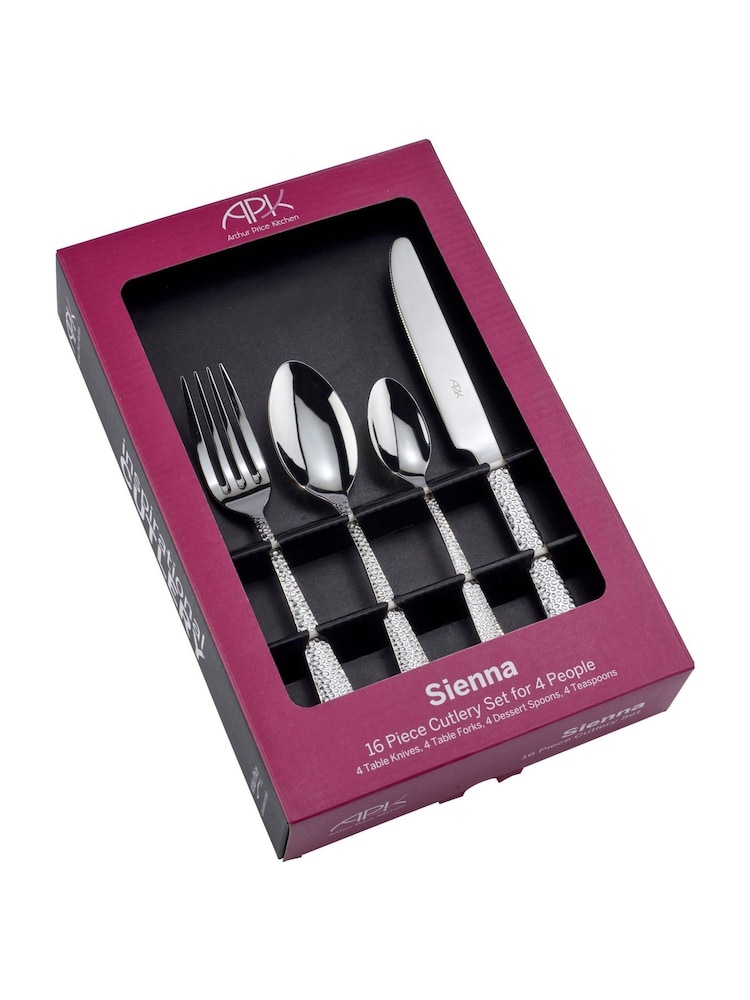 Arthur Price 16 Piece Stainless Steel Sienna 4 Person Cutlery Set - Image 3 of 3 Arthur Price 16 Piece Stainless Steel Sienna 4 Person Cutlery Set - Image 3 of 3