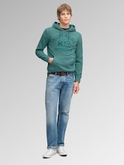 Superdry Green Outdoor Icon Hoodie - Image 3 of 6