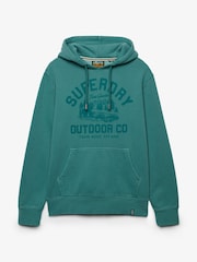 Superdry Green Outdoor Icon Hoodie - Image 5 of 6