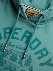 Superdry Green Outdoor Icon Hoodie - Image 6 of 6
