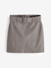 Grey Belted Check Mini Skirt - Image 2 of 6