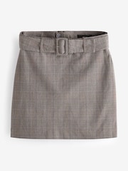 Grey Belted Check Mini Skirt - Image 5 of 6
