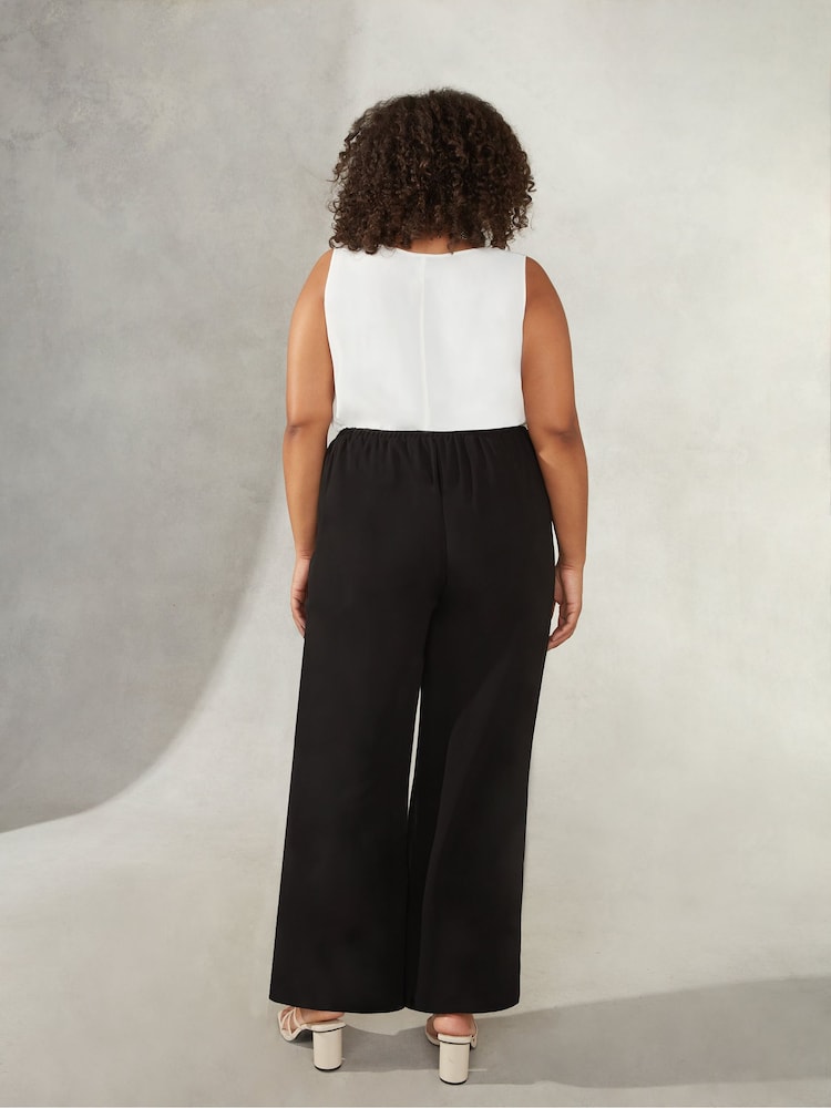 Live Unlimited Curve Gefütterte Chiffon-Hose, Schwarz - Bild 2 von 4
