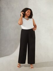 Live Unlimited Curve Gefütterte Chiffon-Hose, Schwarz - Bild 3 von 4