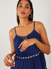 Accessorize Blue GEO Tiered Beach Dress - Image 3 of 4