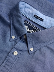 Albastru închis - Cămașă cu mânecă lungă Superdry Preppy Oxford - Imaginea 6 din 6