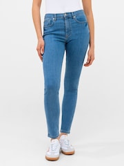 French Connection Blue Soft Stretch Skinny High Rise Jeans - Image 1 of 5