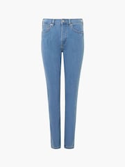 French Connection Blue Soft Stretch Skinny High Rise Jeans - Image 5 of 5