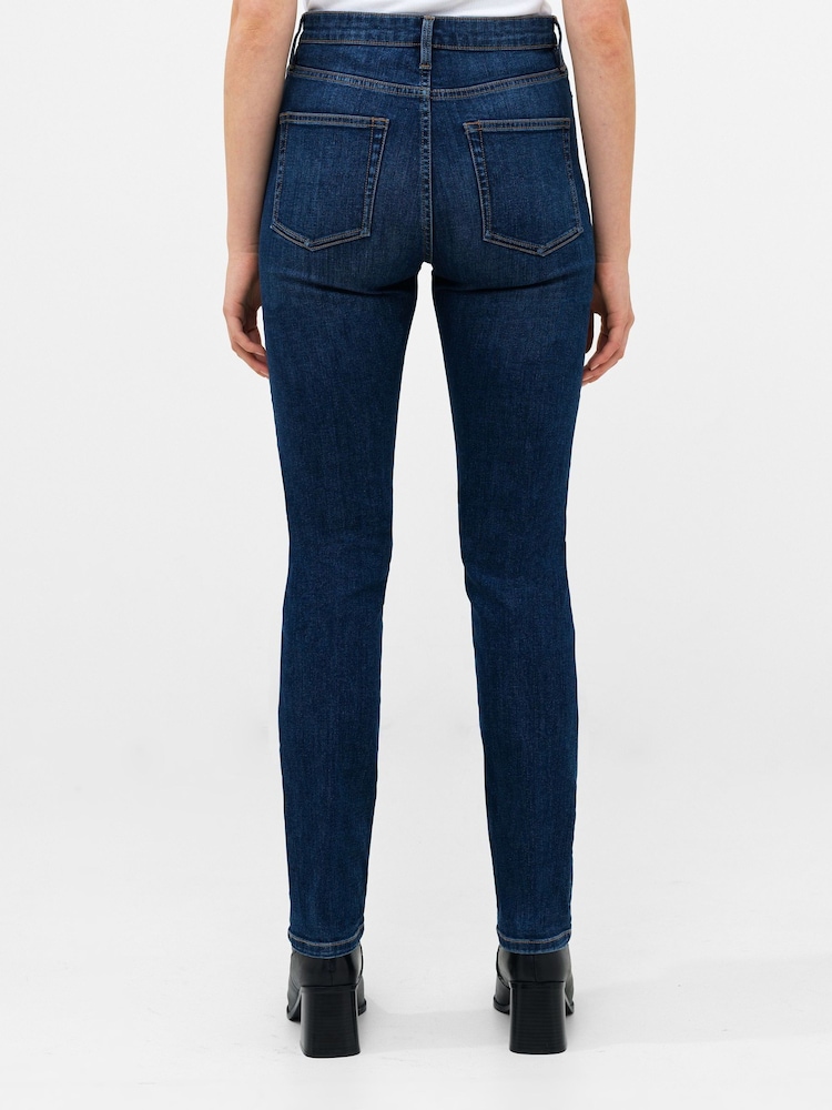 French Connection Blue Stretch Cigarette Full Jeans - Image 2 of 4