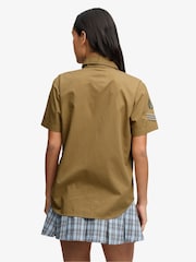 Superdry Brown Short Sleeve Scout Shirt - Image 3 of 6