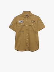 Superdry Brown Short Sleeve Scout Shirt - Image 5 of 6