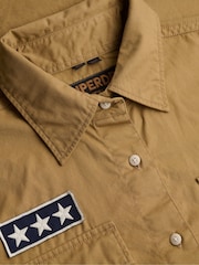 Superdry Brown Short Sleeve Scout Shirt - Image 6 of 6