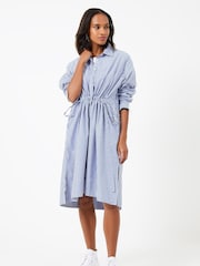 French Connection Rhodes Pop-Hemdblusenkleid aus 100 % Baumwolle - Bild 1 von 4