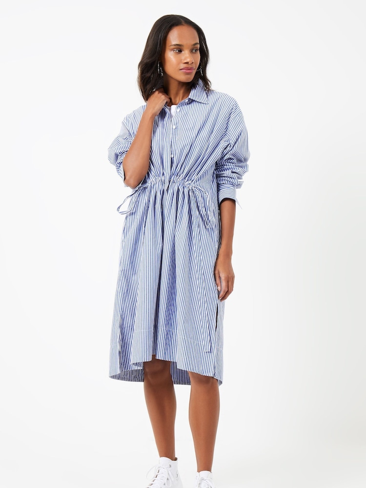 French Connection Rhodes Pop-Hemdblusenkleid aus 100 % Baumwolle - Bild 1 von 4