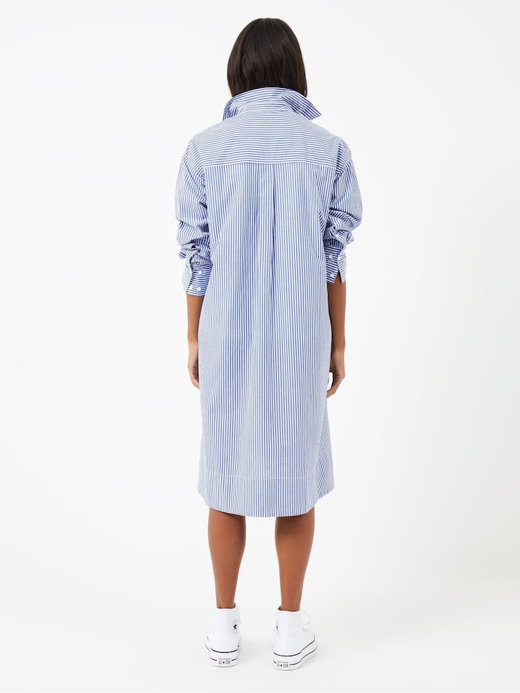 French Connection Rhodes Pop-Hemdblusenkleid aus 100 % Baumwolle - Bild 2 von 4