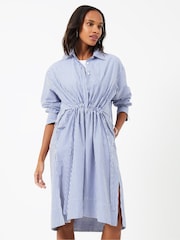 French Connection Rhodes Pop-Hemdblusenkleid aus 100 % Baumwolle - Bild 3 von 4