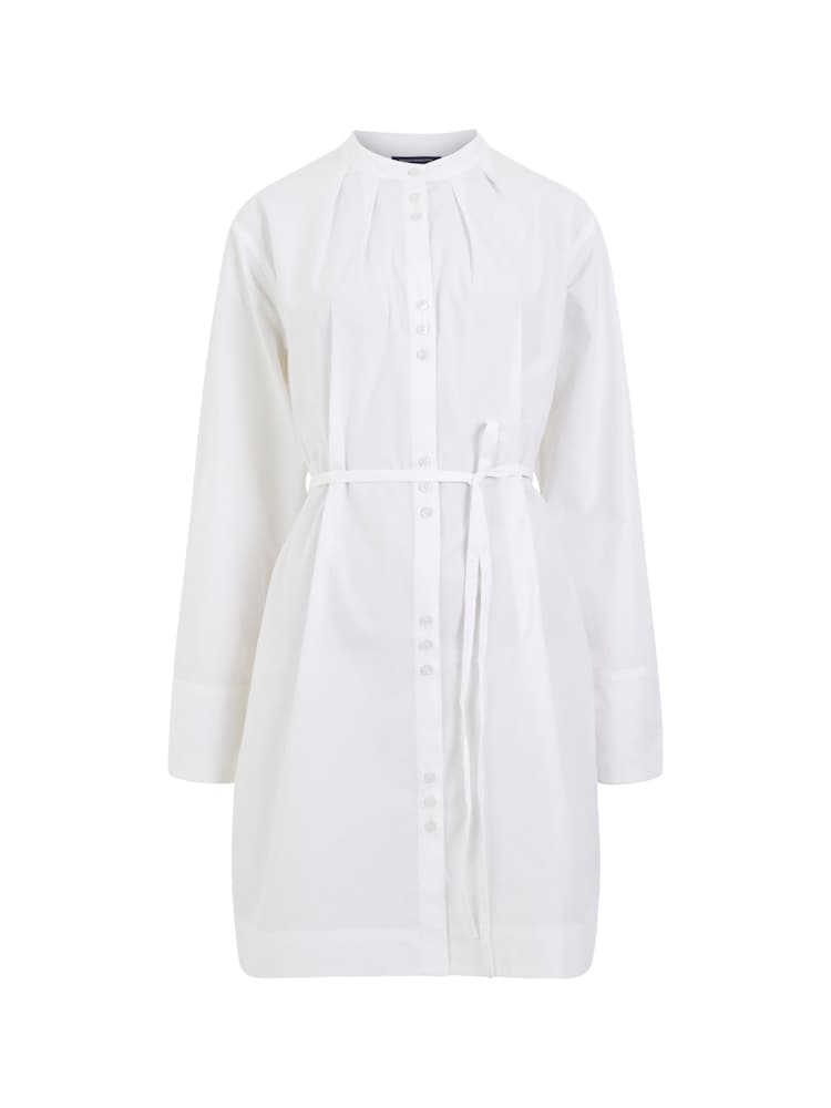 French Connection White 100% Cotton Alissa Wide Sleeve Shirt Dress - Image 4 of 4