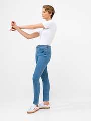 French Connection Blue Soft Stretch Skinny High Rise Jeans - Image 1 of 4