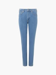 French Connection Blue Soft Stretch Skinny High Rise Jeans - Image 4 of 4