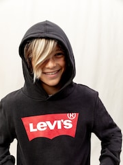 أسود - سترة هودي بشعار بشعار جناح خفاش ‪Levi's®‬ - صورة 1 من 4