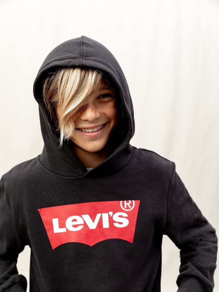 أسود - سترة هودي بشعار بشعار جناح خفاش ‪Levi's®‬ - صورة 1 من 4
